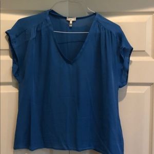 Blue Silk Joie Blouse